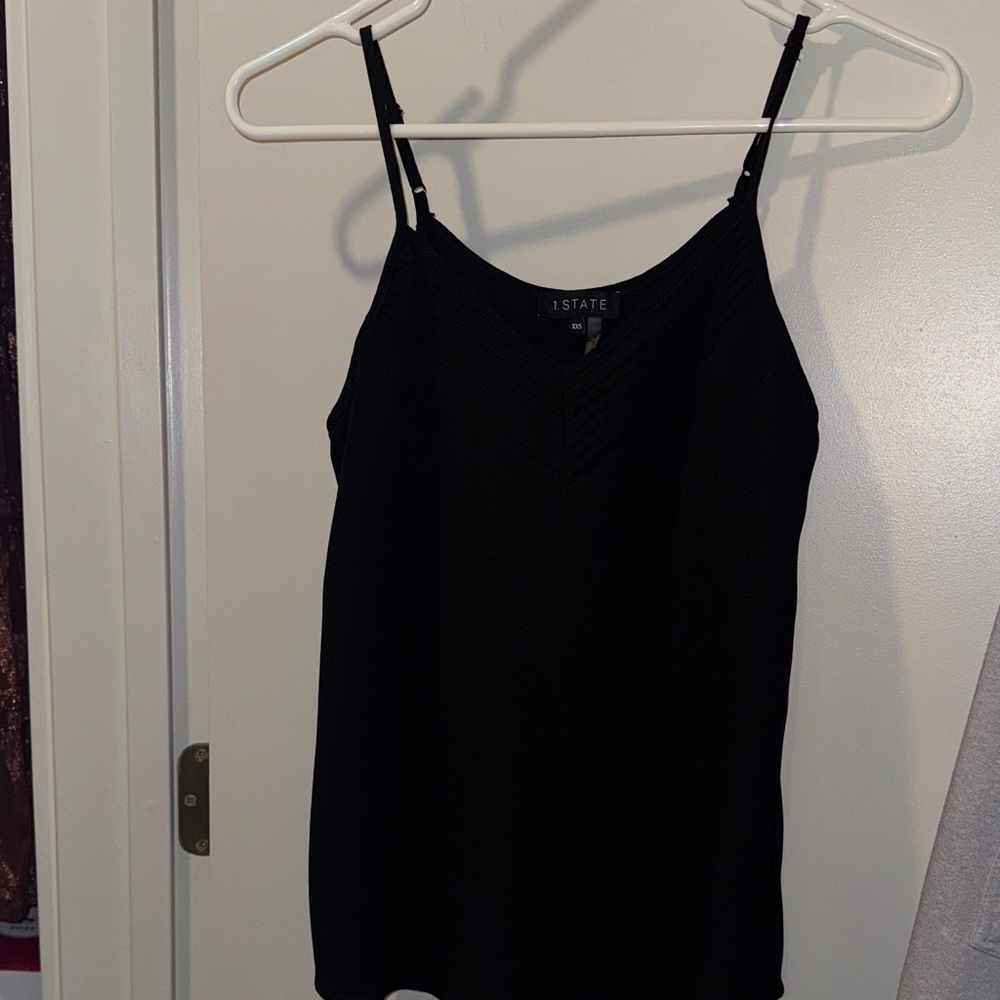 1. State Classic V-Neck Spaghetti Strap Camisole in Black